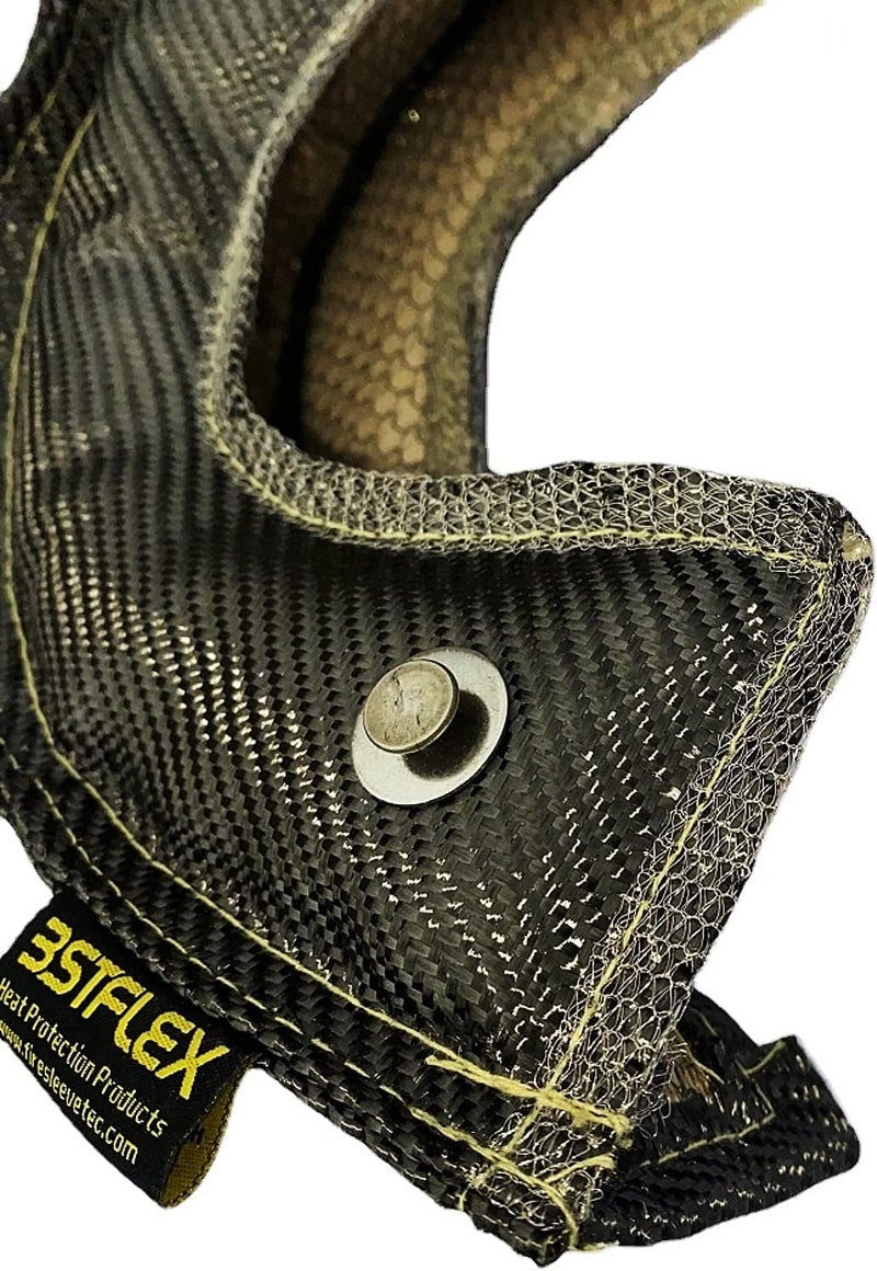 BSTFLEX Carbon Fiber Turbo Blanket T25 T28 Heat Shield Turbocharger Blanket Fastener Springs - Image 3